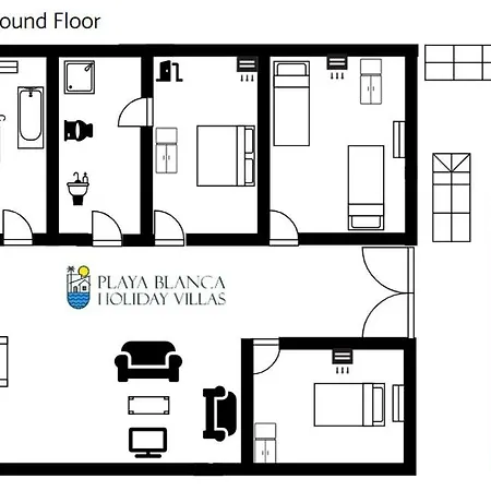 Stylish 6 Bedroom Princesa - Hot Tub - Heated Pool - Near & Waterparks * Playa Blanca (Lanzarote)