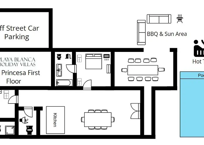 וילה Stylish 6 Bedroom Princesa - Hot Tub - Heated Pool - Near & Waterparks פלאיה בלנקה